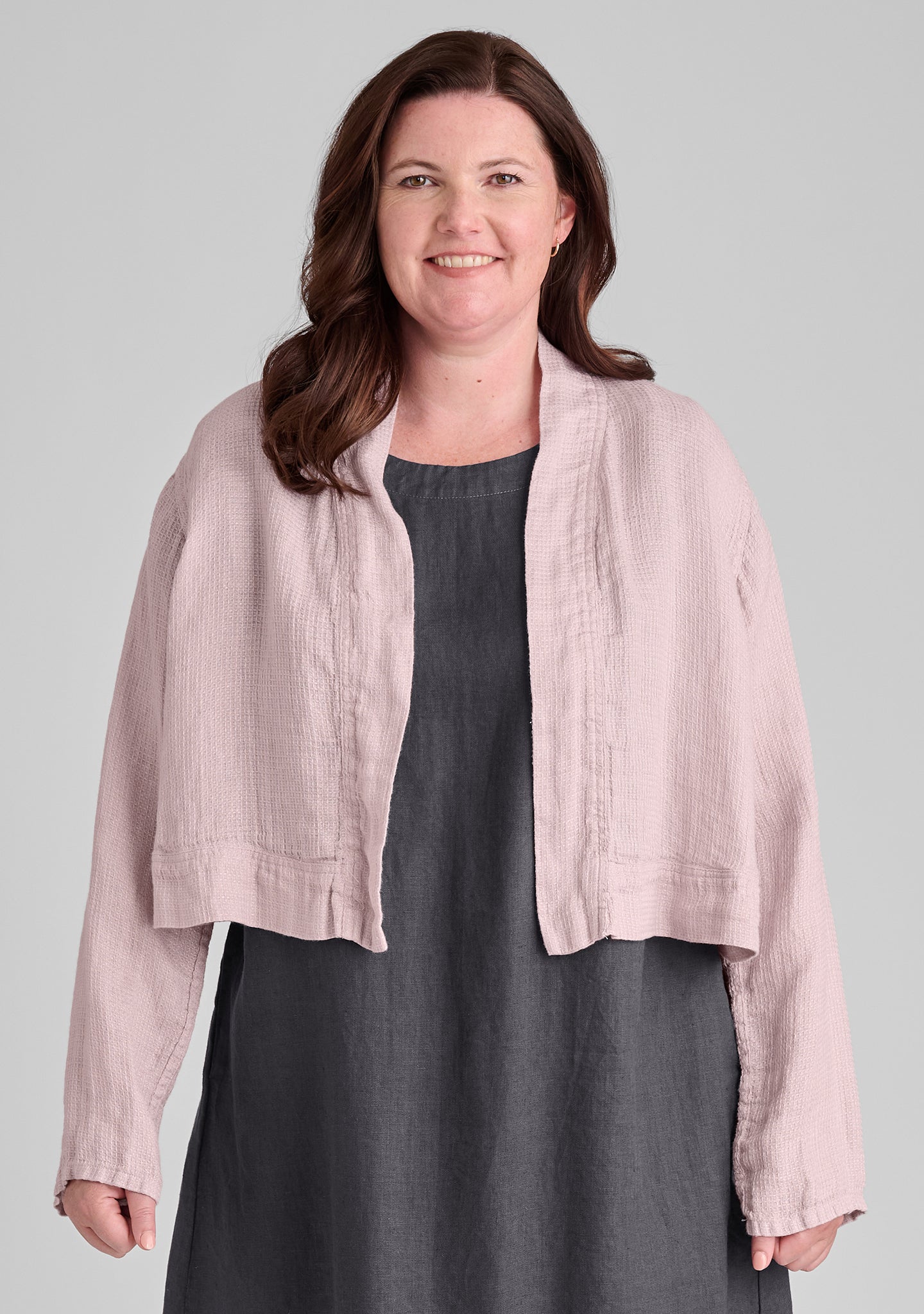 Stylish Cropped Linen Cardigan for Women - Lightweight Summer Cover-Up for Beach, Office & Casual Outfits