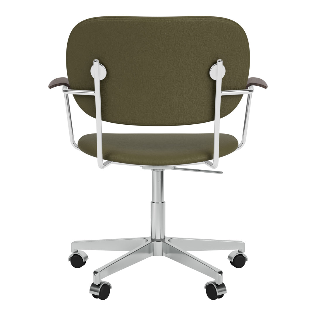 Ergonomic Office Armchair with Full Upholstery & 360° Swivel Base - Adjustable Height Rolling Chair for Home Office, Conference Room, or Gaming Setup
