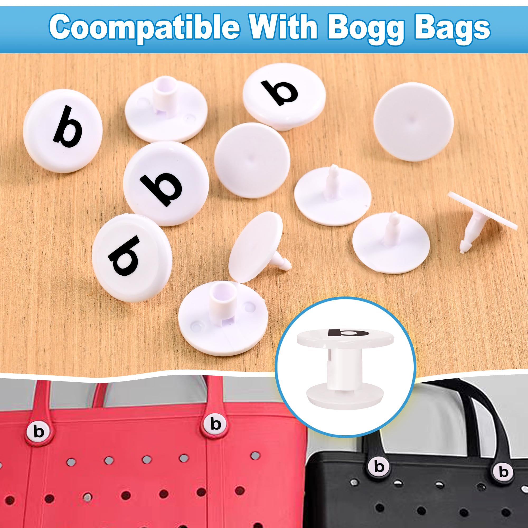 6-Pack Replacement Rivets for Bogg Bag & Beach Tote Repair - Durable Rubber Bag Accessories for Women - Perfect for DIY Handbag Fixes & Beach Tote Maintenance