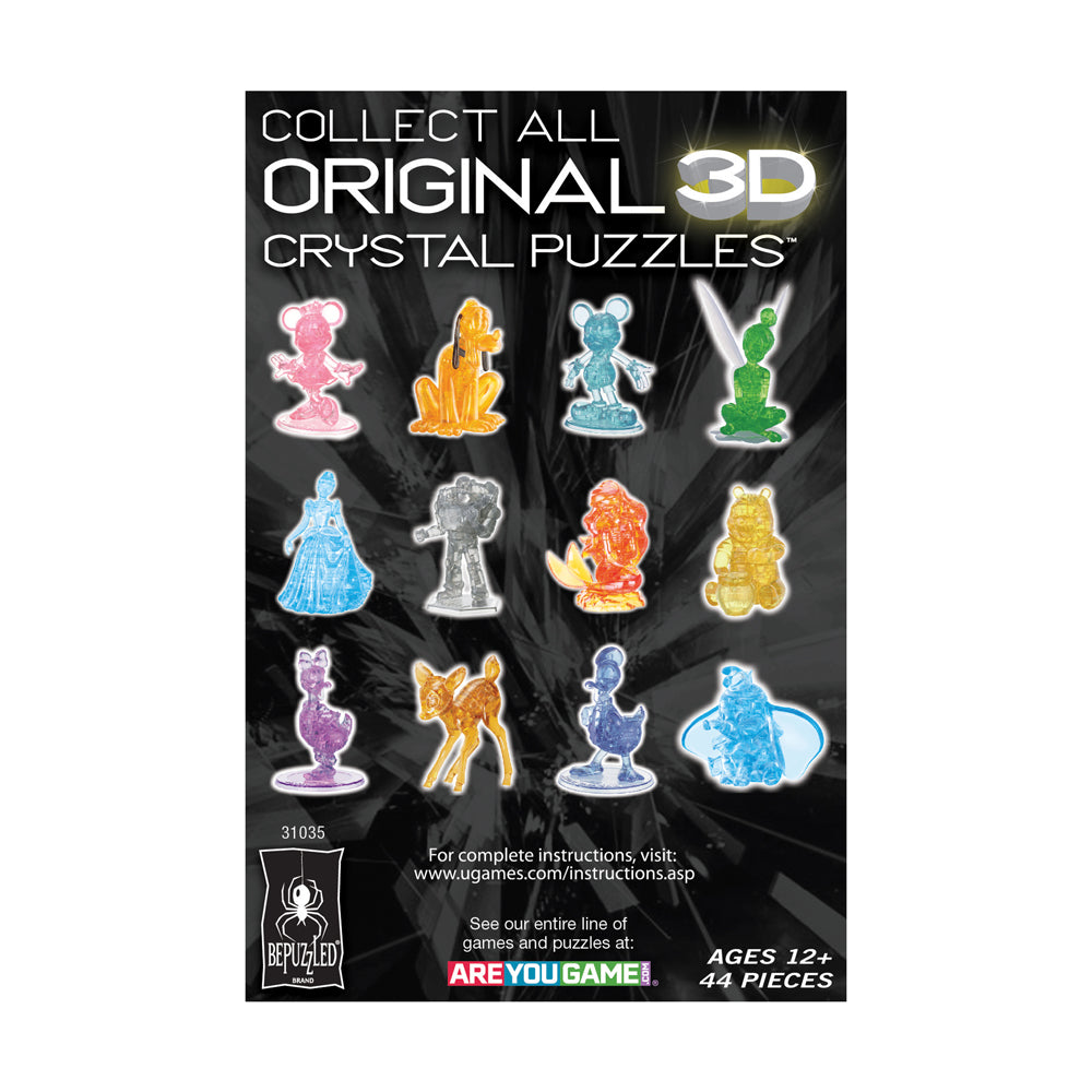 Disney Ursula 3D Crystal Puzzle - 44 Piece Challenging Brain Teaser for Adults & Teens | Perfect for Family Game Night, Birthday Gifts & Disney Collectors