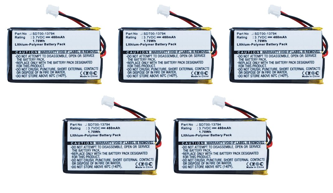 Synergy Digital Dog Collar Batteries - 5 Pack SDDC-P1140 Replacement Batteries for SportDOG SD-1875 UplandHunter Remote Beeper Collar | Long-Lasting Power for Hunting & Training Dogs