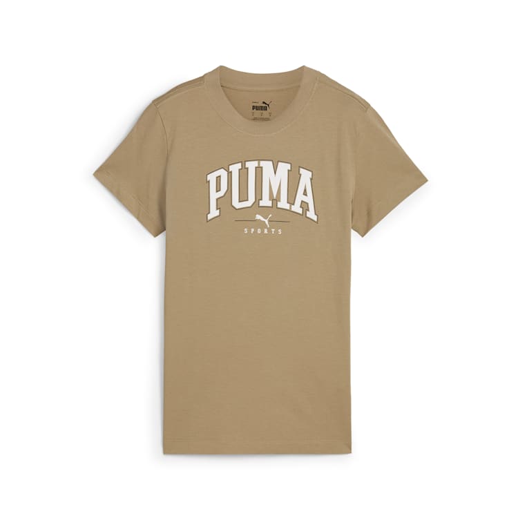 PUMA Women's Squad Oak Tee - Soft Cotton Short Sleeve T-Shirt for Casual Wear & Gym Workouts