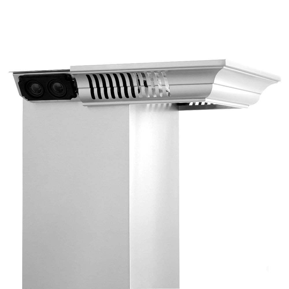ZLINE Stainless Steel Wall Mount Range Hood with Built-in CrownSound Bluetooth Speakers (KF2CRN BT) - Perfect for Modern Kitchens & Open-Concept Living Spaces