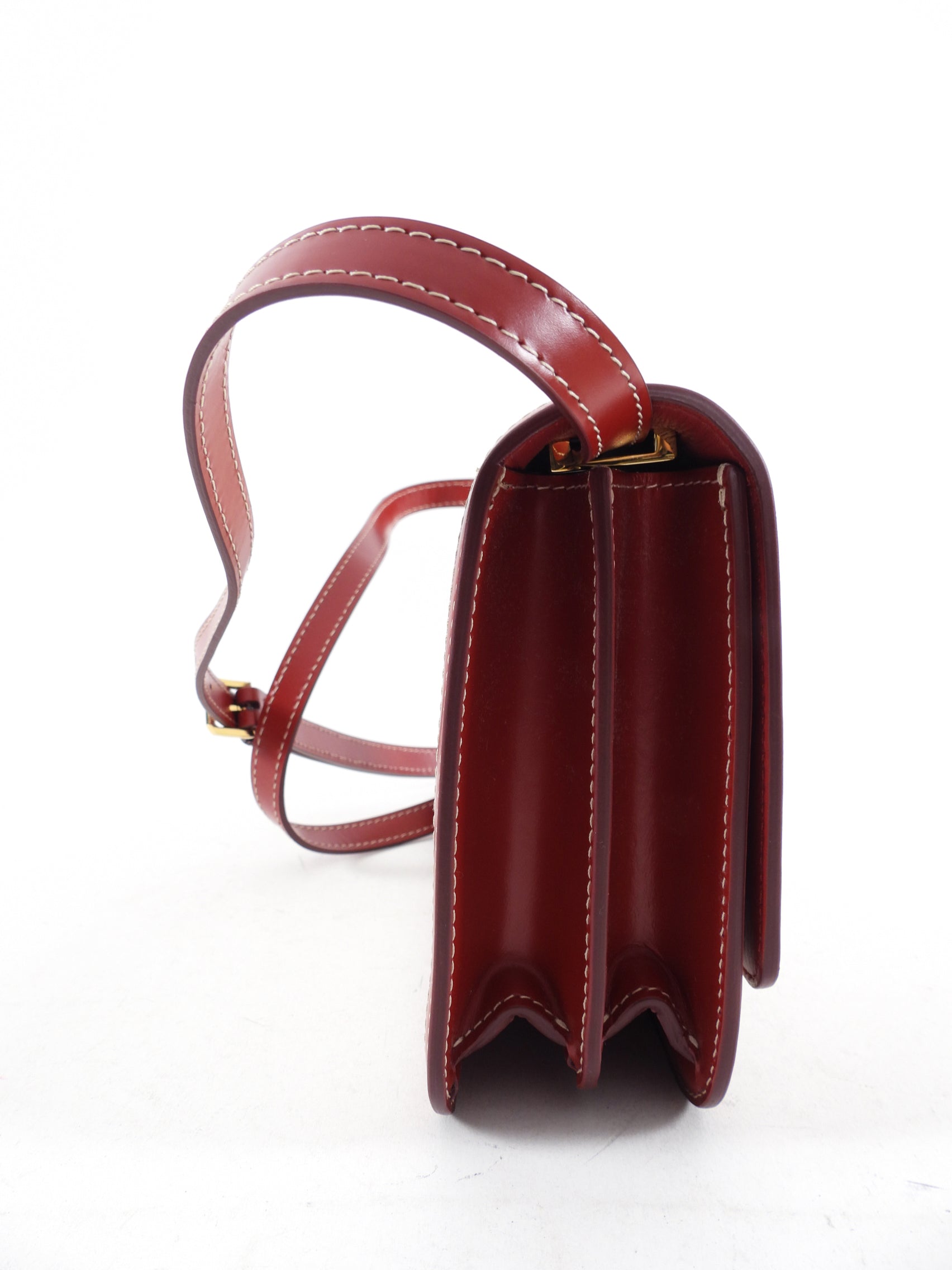 Burberry Small TB Canvas Toile and Red Leather Crossbody Bag for Women | Luxury Designer Handbag for Everyday Use, Date Night & Travel Accessories