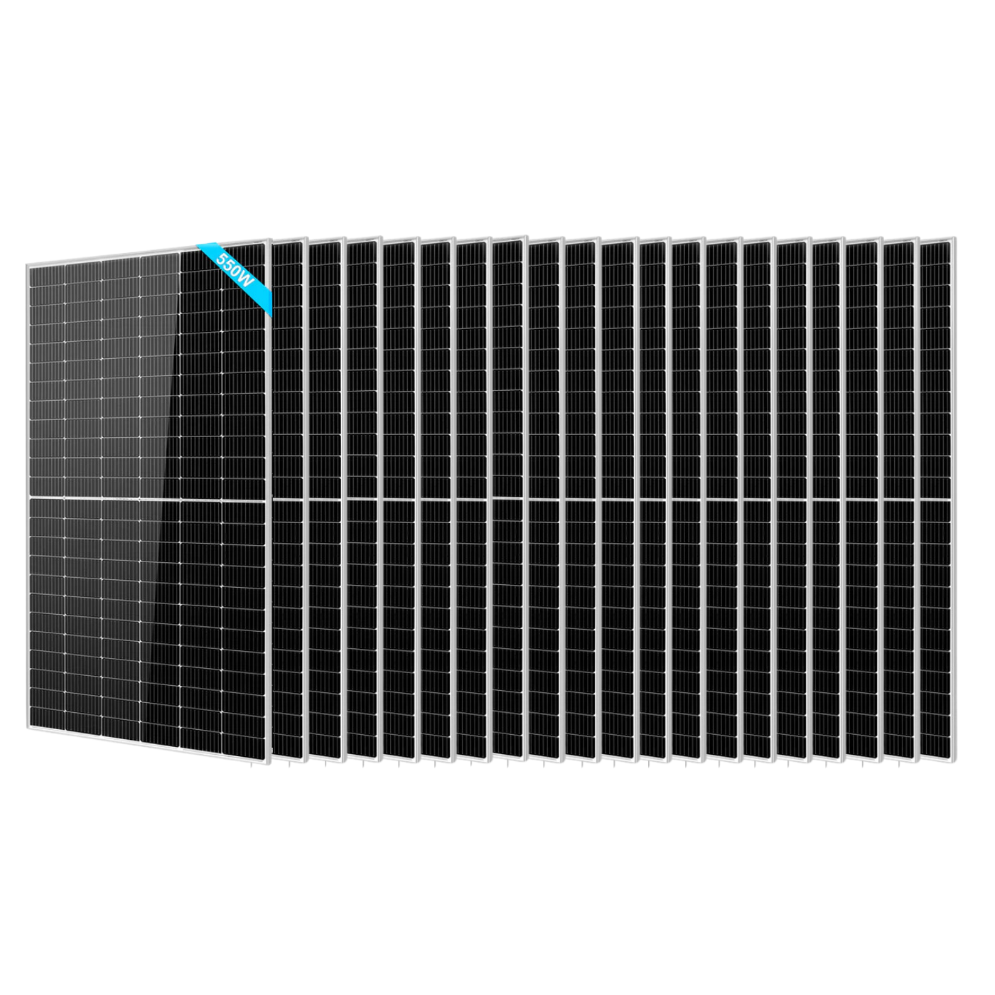 SunGoldPower 550W Monocrystalline PERC Solar Panel - High Efficiency Solar Module for Home, RV, Boat & Off-Grid Power Systems