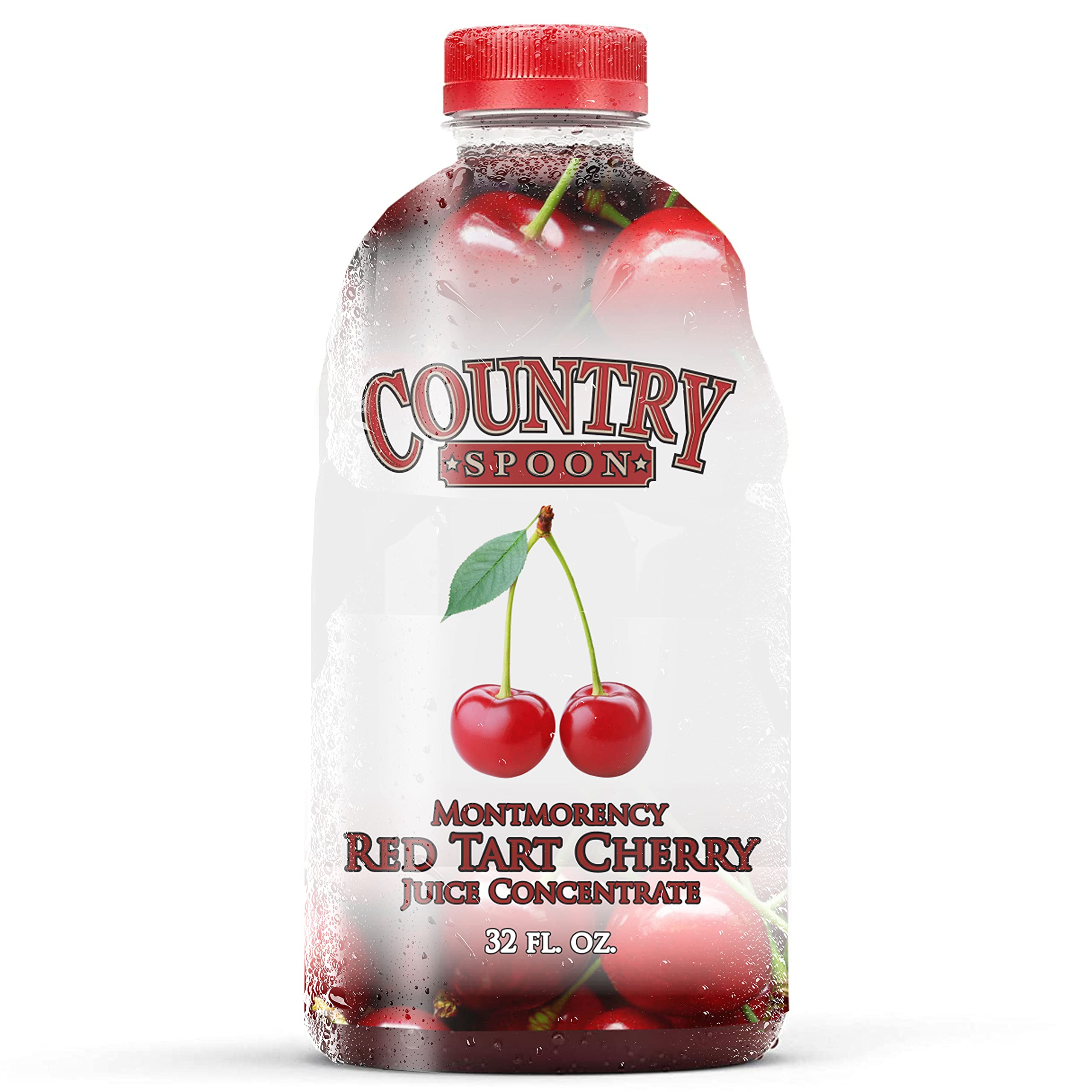 Organic Montmorency Tart Cherry Juice Concentrate 32 oz - Pure, Unsweetened Cherry Extract for Sleep, Joint Pain & Recovery - Great for Smoothies, Baking & Cocktails