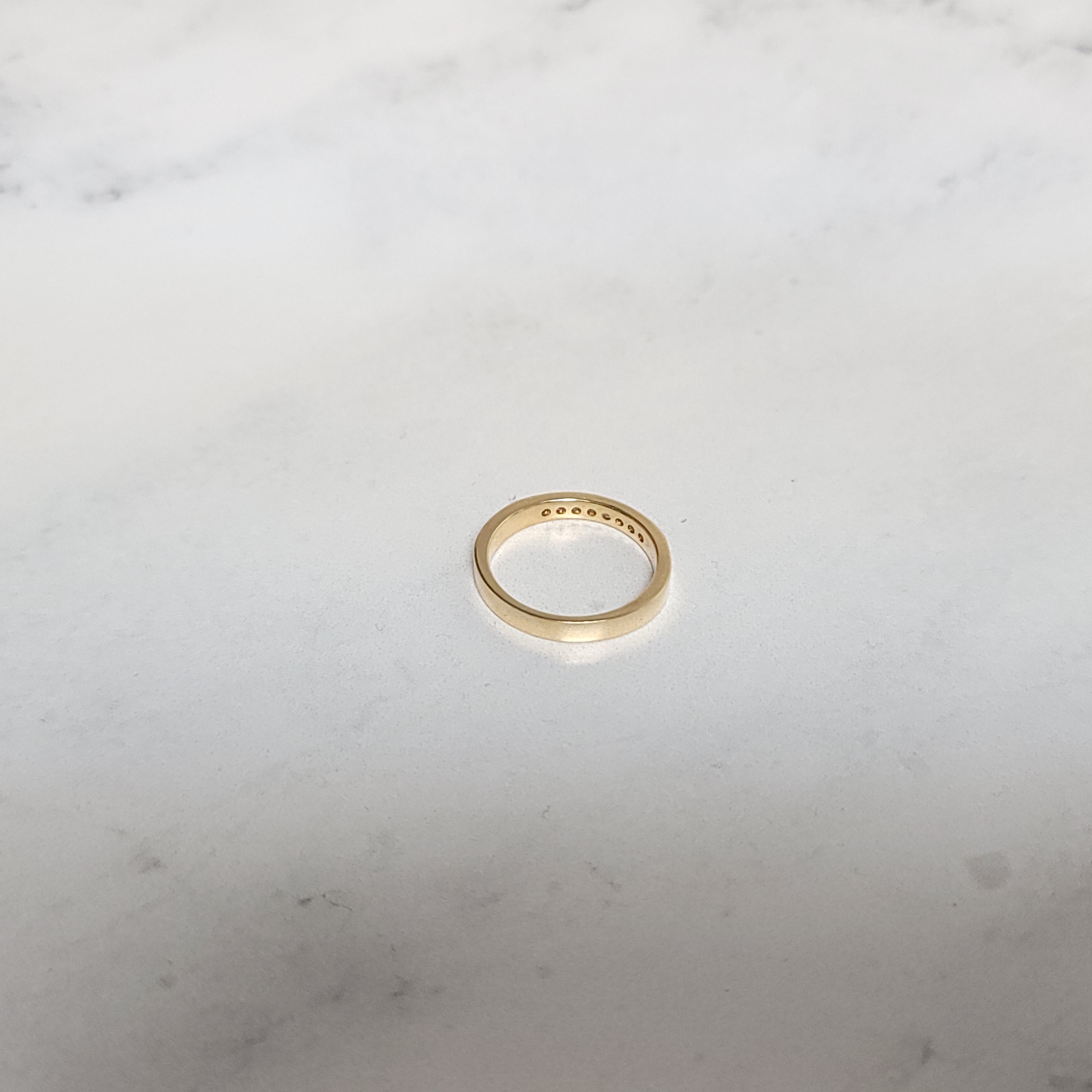 Princess Cut Diamond Stackable Ring .27cttw 14k Yellow Gold - Elegant Wedding Band, Anniversary Gift, Everyday Jewelry for Women