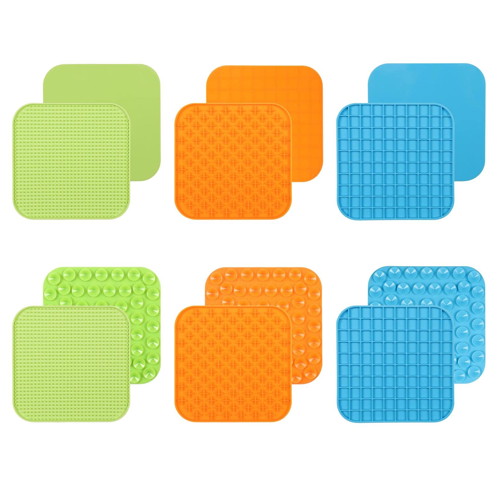 UJEAVETTE® Slow Feeder Dog Lick Mat - Fun Interactive Puzzle Toy for Dogs, Alternative to Snuffle Mat & Dog Bowl - Green - Perfect for Mealtime Enrichment, Anxiety Relief & Boredom Buster for Pets