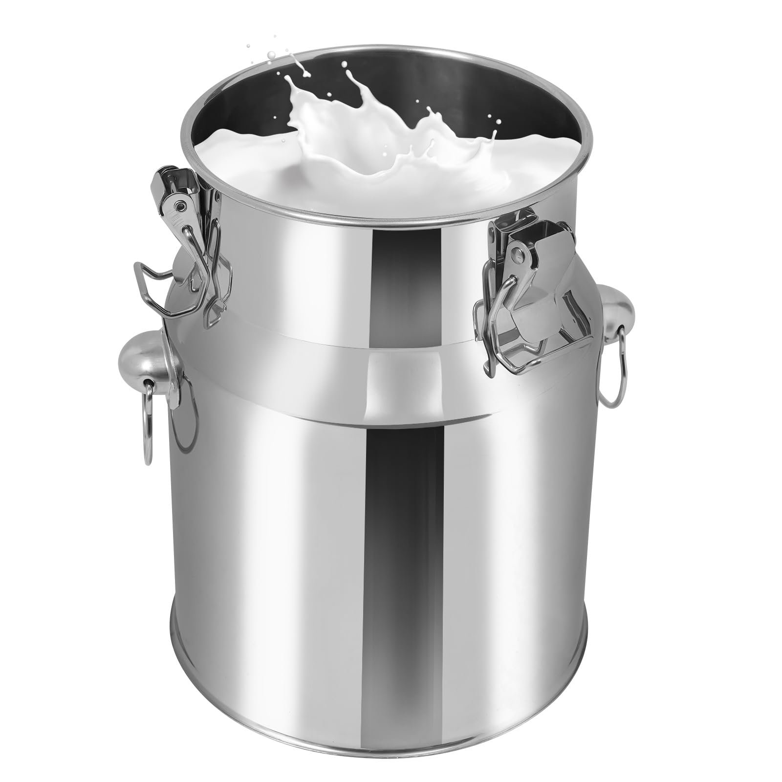 Premium 5L/1.32Gal Stainless Steel Milk Can with Sealed Lid & Faucet - Heavy Duty Multi-Purpose Container for Milk, Wine, Beverage Storage - Ideal for Farm, Brewing, Catering & Home Use