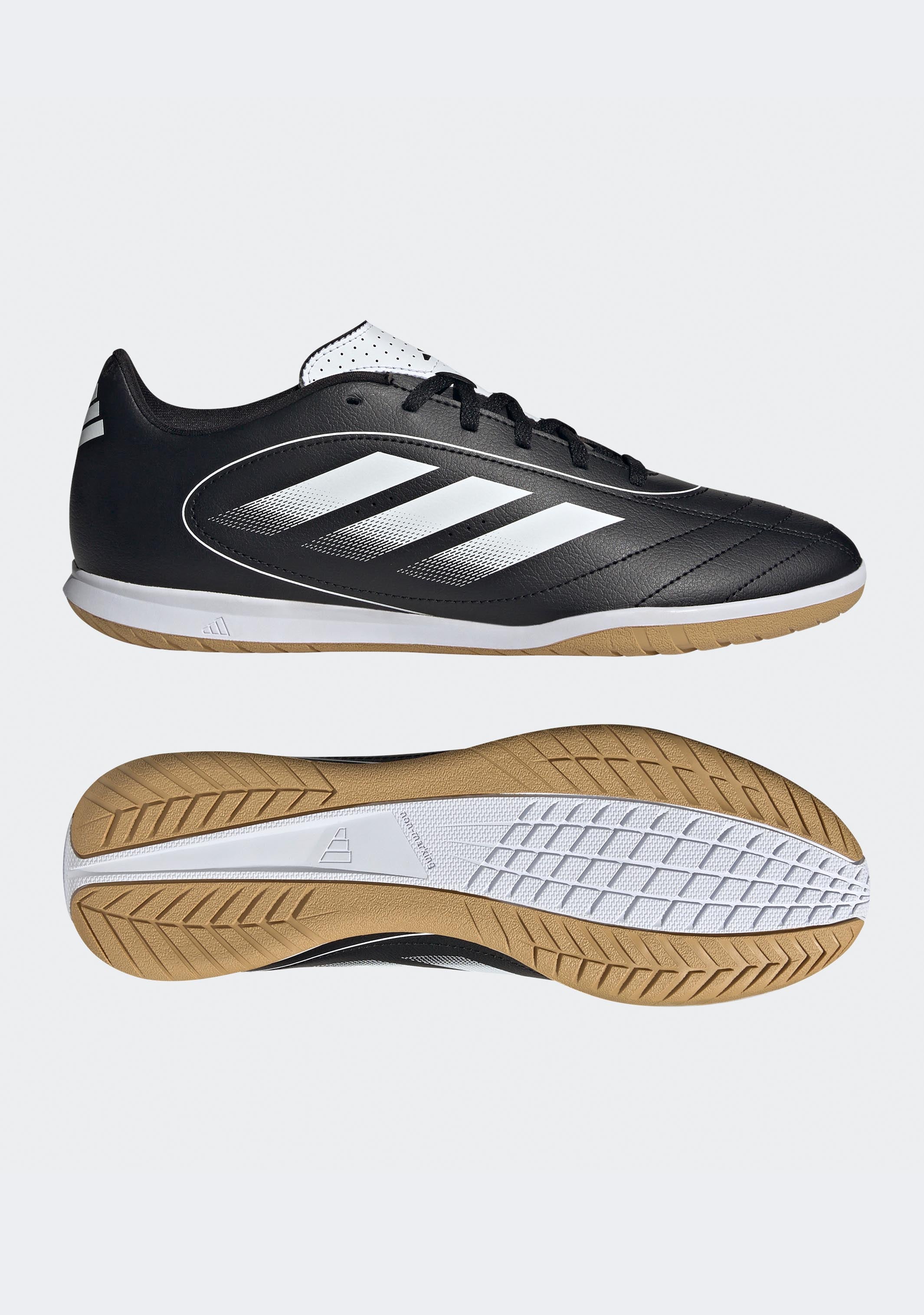 Adidas Men's Goletto IX Indoor Soccer Shoes - Lightweight Football Cleats for Artificial Turf & Hard Courts - Perfect for Training, Futsal & Indoor Matches