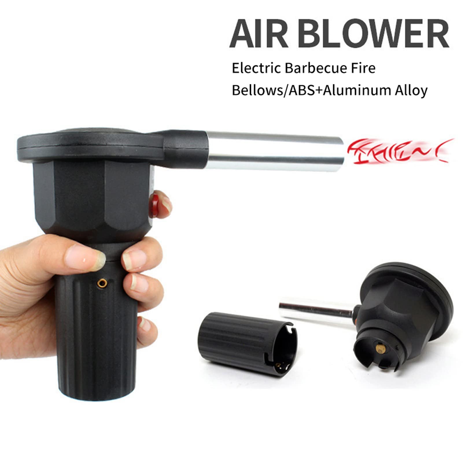 Portable Battery Powered BBQ Fan - Electric Grill Blower & Fire Starter for Charcoal Grills, Outdoor Camping, Picnics & Backyard Barbecues | Perfect for Faster Ignition & Even Heat Distribution