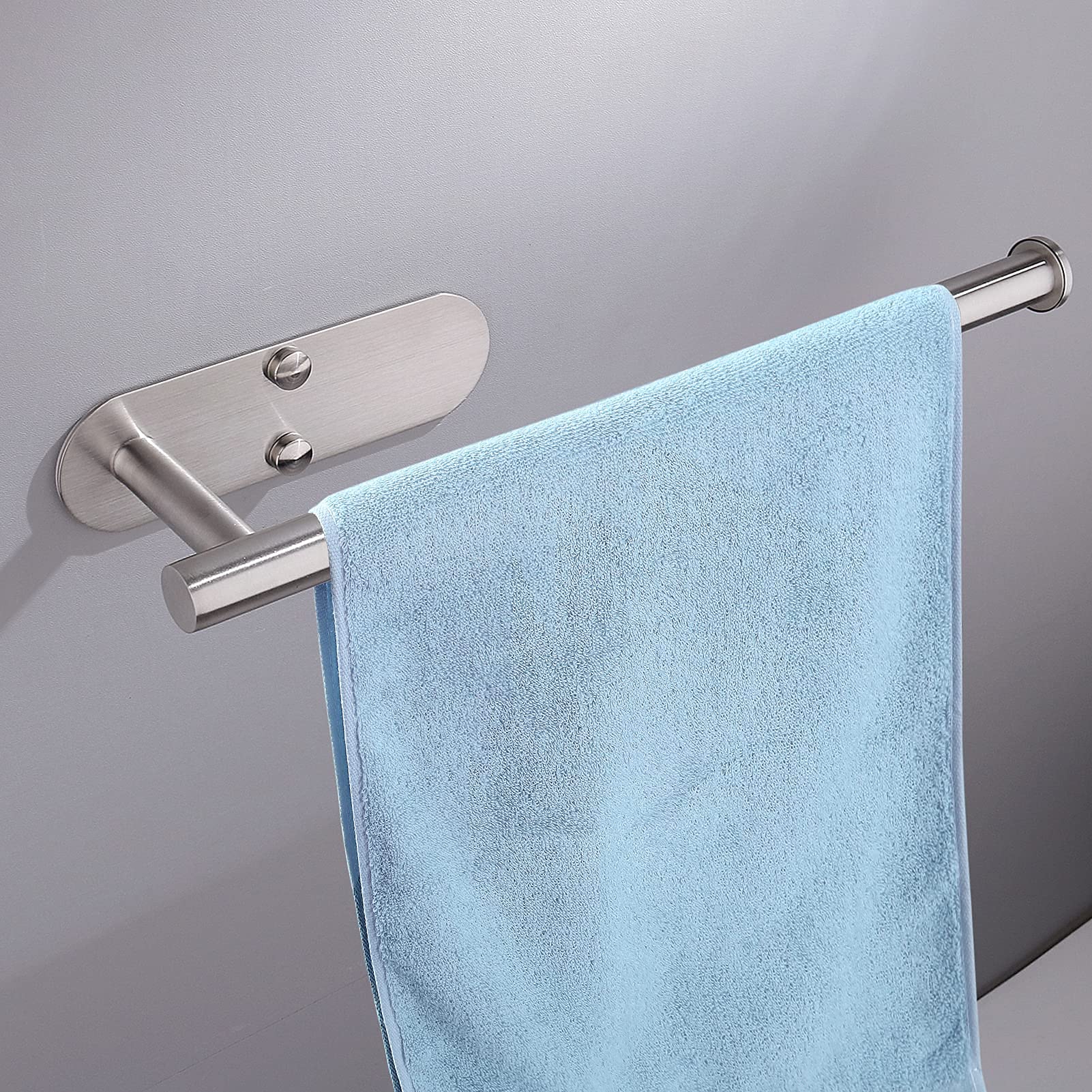 Under Cabinet Paper Towel Holder - Matt Black Self-Adhesive Bathroom & Kitchen Organizer, Horizontal/Vertical Wall Mount for Countertop - Perfect for Small Spaces & RV Use