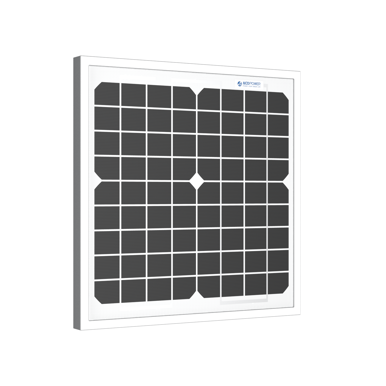 10W 12V Monocrystalline Solar Panel - High Efficiency Portable Solar Charger for RV, Boat, Camping & Off-Grid Power