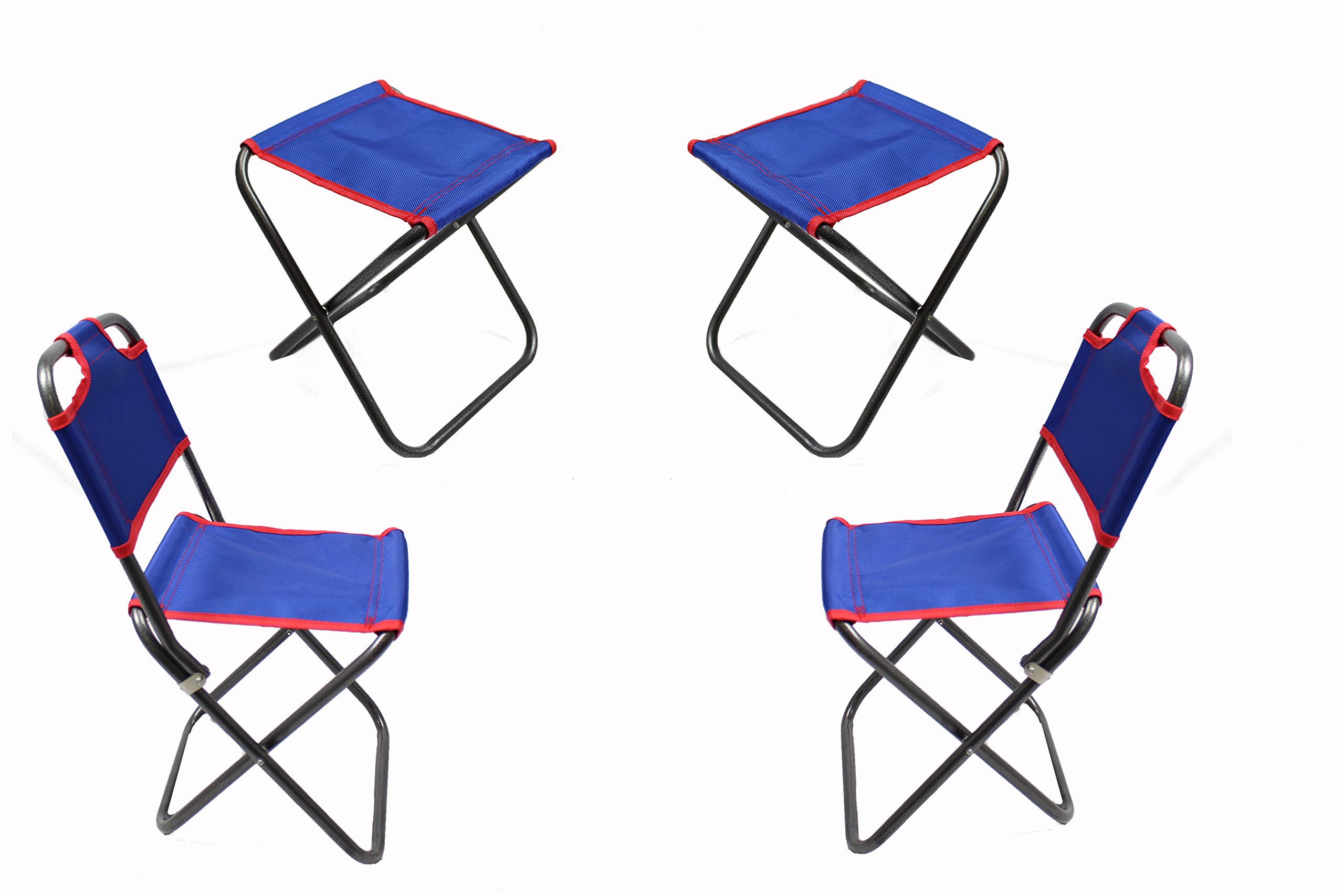 Portable Outdoor Folding Table and 4 Chairs Set - Lightweight Camping Picnic Furniture for Backyard, Beach, Patio, and Tailgating