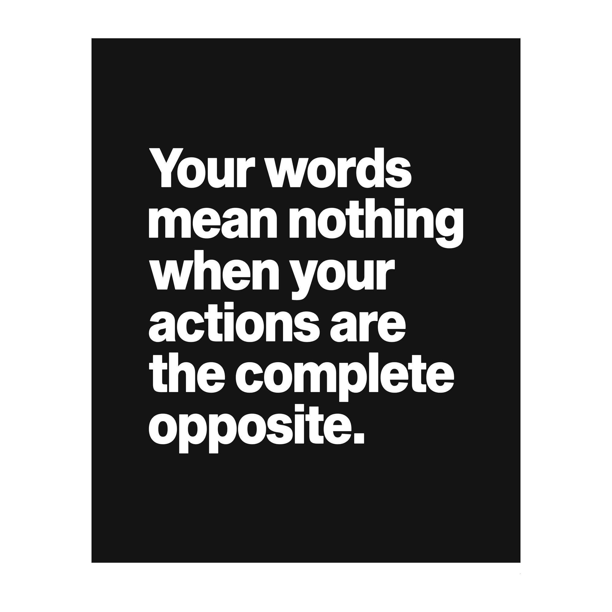 Inspirational Life Quotes Wall Art Print - Motivational Wall Decor for Home, Office & Dorm - Unframed 8x10