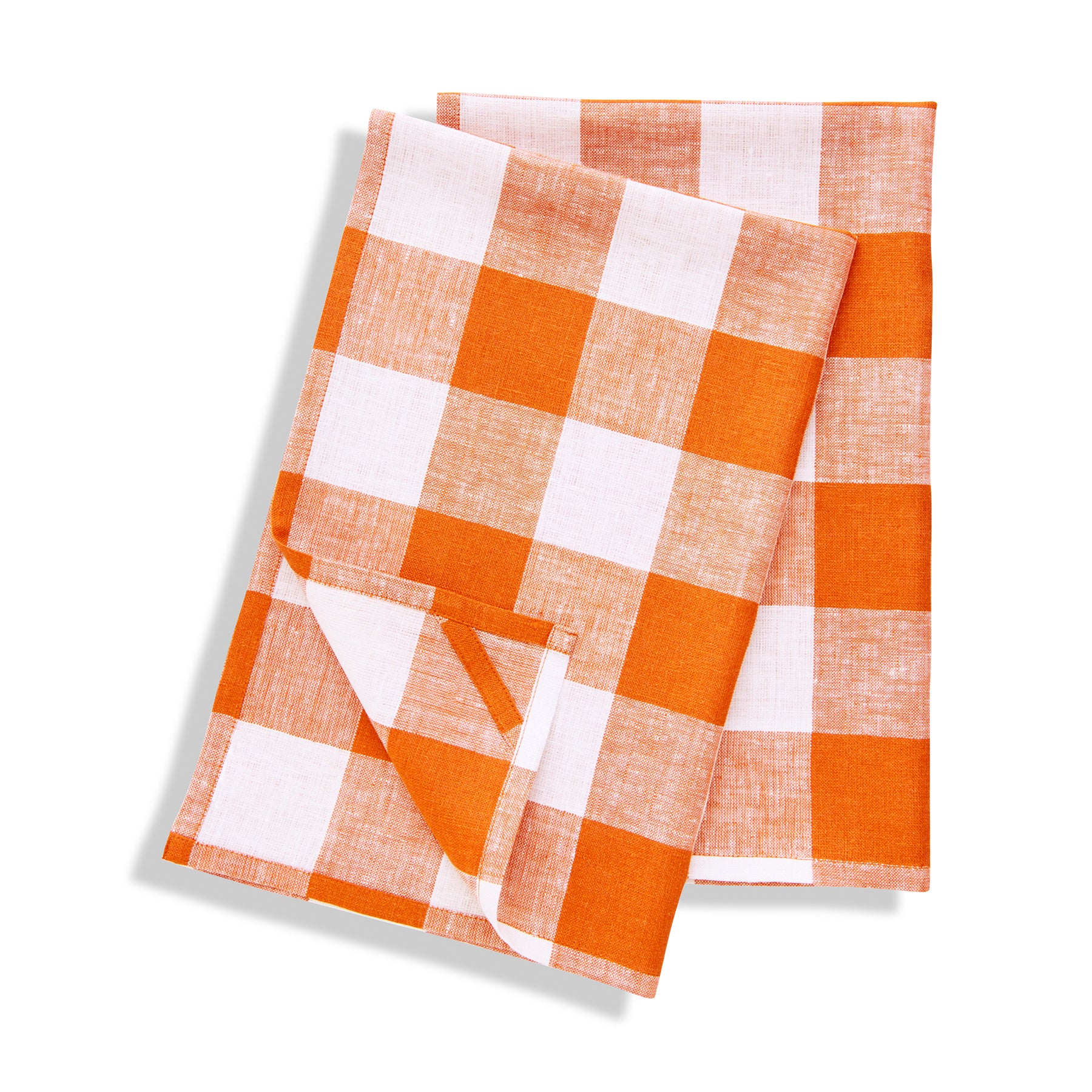 Buffalo Check Cotton Kitchen Towels Set of 2 - Absorbent & Durable Dish Cloths for Drying Dishes, Cleaning Countertops & Kitchen Decor - Red & Black Plaid Design