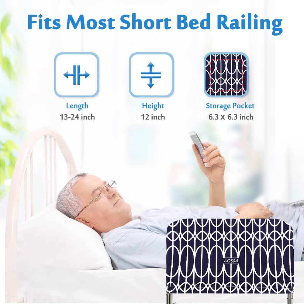 Hospital Bed Rail Padding - Safety Bumper Cushion for Elderly & Adults | Adjustable Medical Bedside Assist Rail Cover | Fall Prevention & Patient Protection (1PC) - Ideal for Home Care, Nursing Homes & Rehabilitation Centers