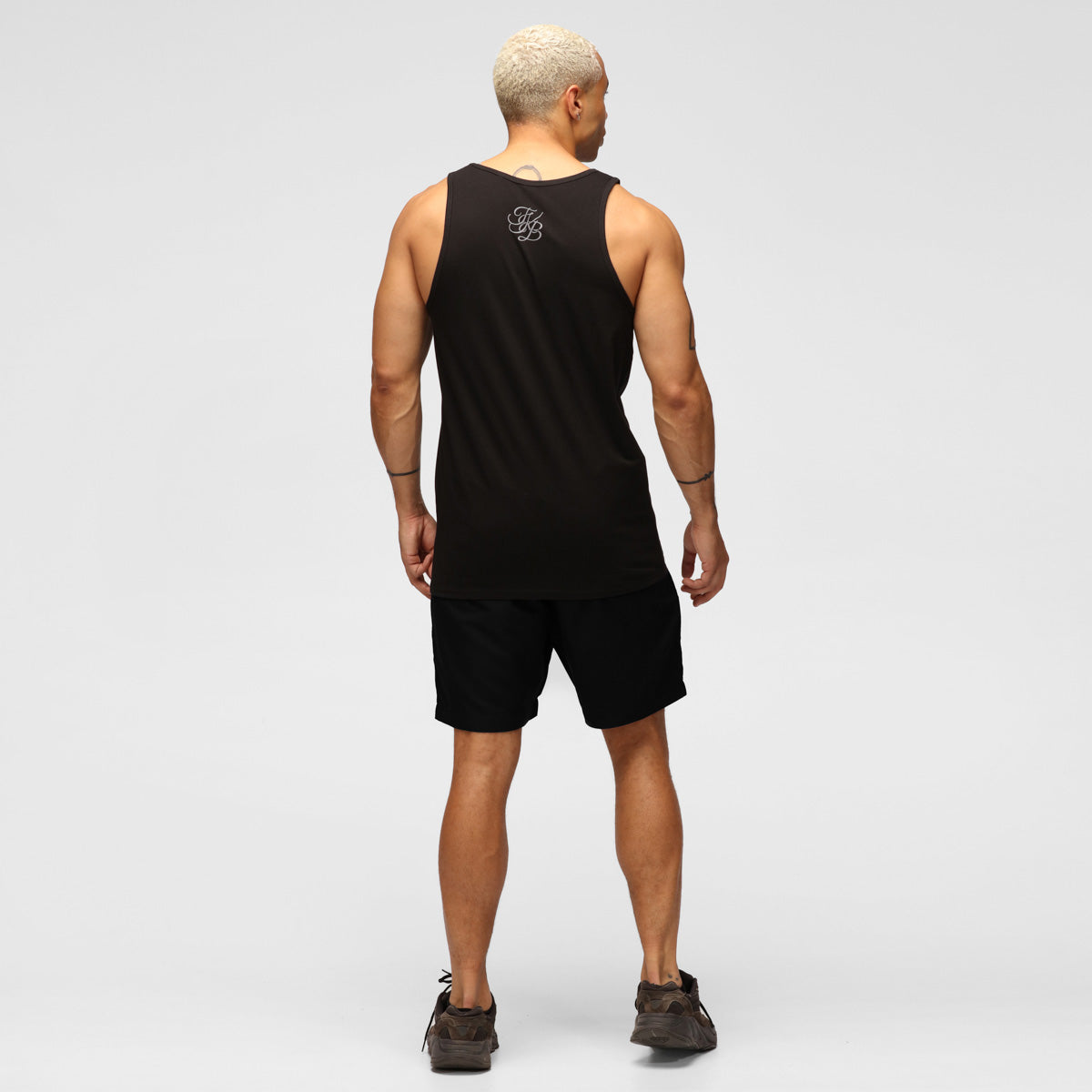 TKB Men's Black Tri-Blend Vest - Lightweight & Comfortable for Outdoor Activities, Gym, and Casual Wear