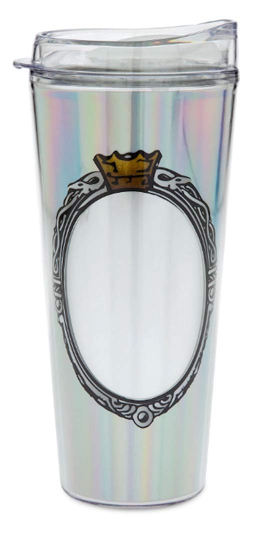 Disney Magic Mirror Metallic Travel Tumbler - 20oz Stainless Steel Insulated Cup with Lid, Leakproof & Sweatproof for Hot/Cold Drinks - Perfect for Disney Fans, Travel, Work & Outdoor Adventures