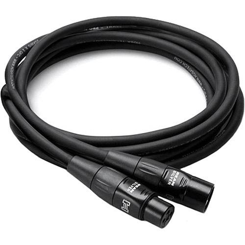 Hosa Technology Pro XLR Male to XLR Female Microphone Cable 20 Feet Black - Professional Audio Recording, Live Performance & Studio Equipment
