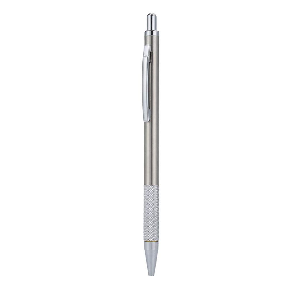Jeanoko Pocket Glass Scriber - Diamond Engraver with Tungsten Carbide Tip for Metal, Glass & Ceramic Lettering - Portable Etching Tool (Silver) | Perfect for DIY Crafts, Jewelry Making & Personalization Projects