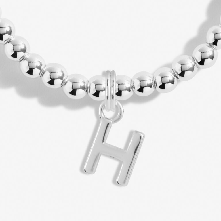 Joma Jewellery Alphabet 'H' Bracelet - Elegant Letter Charm Bracelet for Women & Girls - Perfect for Gifts, Birthdays & Everyday Wear