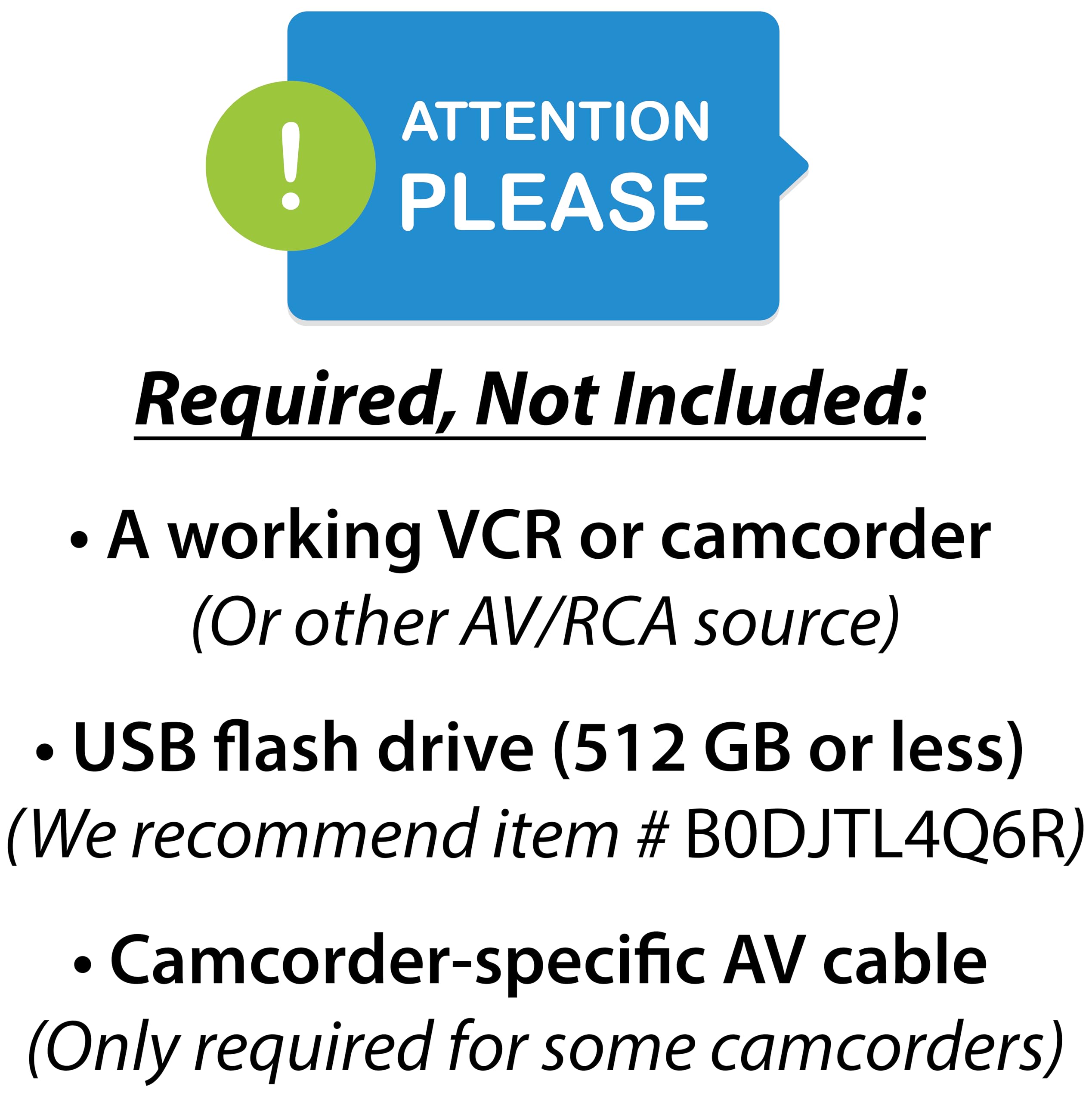 ClearClick Video to Digital Converter 2.0 - Convert VHS Tapes to Digital, Record from VCR, AV, RCA, Hi8, Camcorder, DVD & Gaming Systems | Perfect for Home Movies, Archiving & Retro Gaming