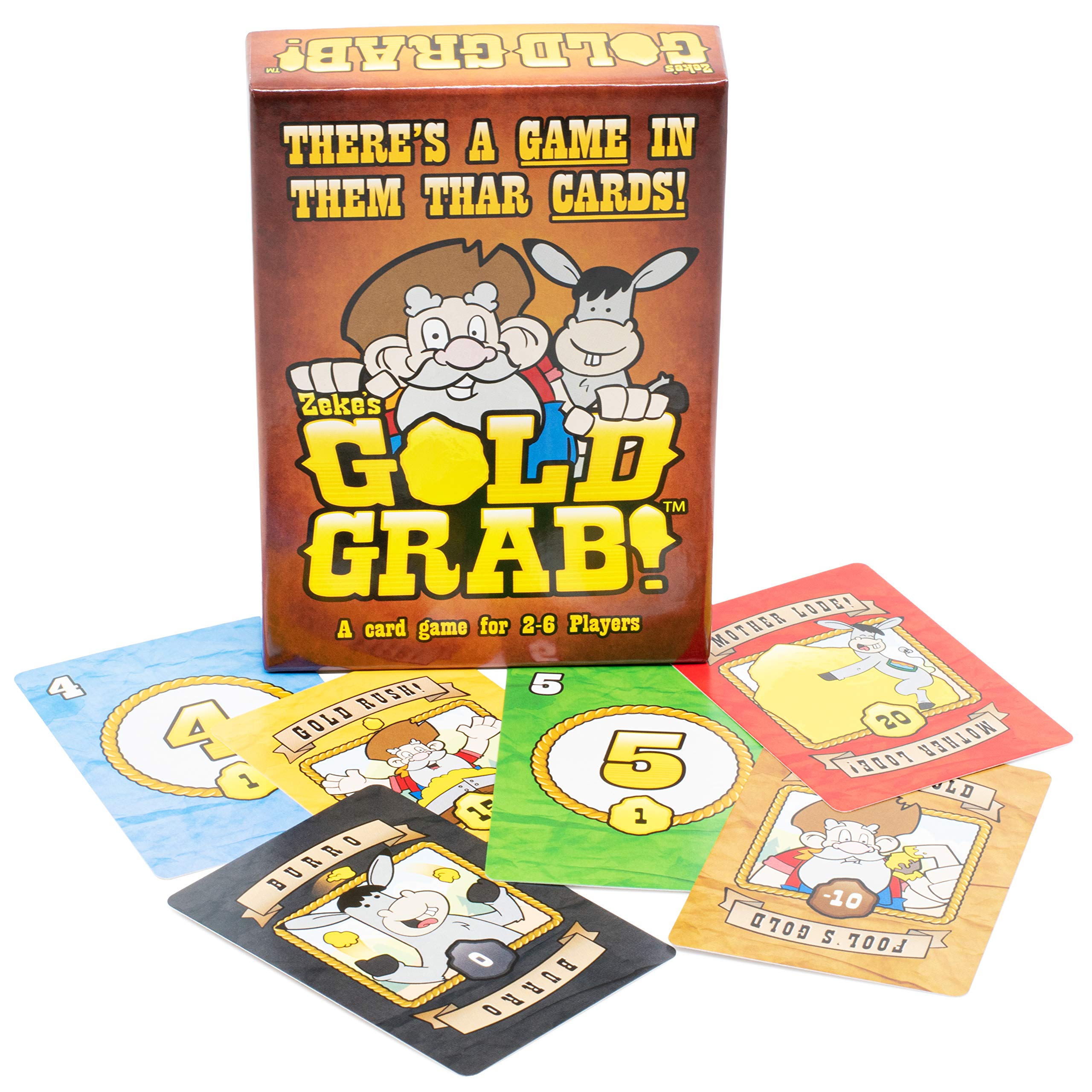 Zeke's Gold Grab! - Award-Winning Family Card Game for Kids, Teens & Adults | Perfect for Family Game Nights & Party Entertainment | Fun Interactive Group Activity