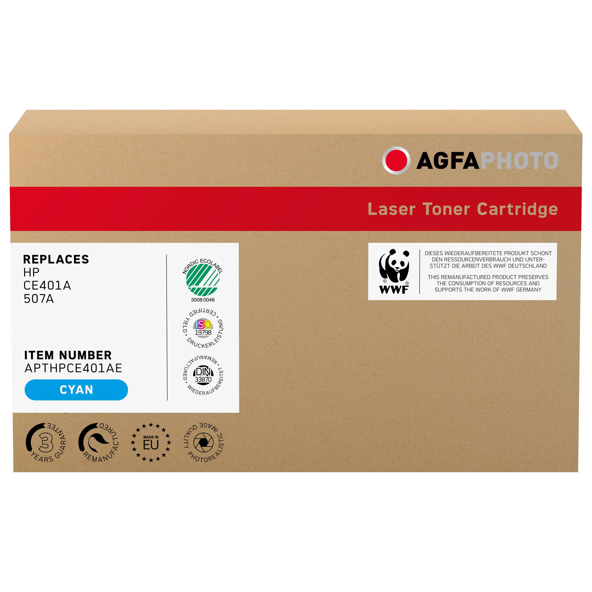 Original Title: Agfaphoto APTHPCE401AE Copy and Laser Printer Catridges for HP Laserjet Enterprise 500 CE401A   Optimized Title:   Agfaphoto APTHPCE401AE High-Yield Toner Cartridge - Compatible with HP LaserJet Enterprise 500 CE401A - Replacement for Laser Printers & Copiers - Perfect for Office, Home & Business Use