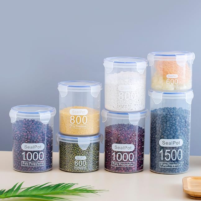 ASEANAO 600ML Overnight Oats Containers with Lids - Airtight Plastic Storage Jars for Cereal, Milk, Oatmeal & Dry Food - Perfect for Meal Prep, Office Lunch & Healthy Breakfast On-The-Go