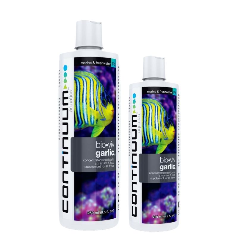 CONTINUUM Bio Viv Garlic Supplement for Aquarium Fish - Enhances Appetite & Immune System - Ideal for Picky Eaters & Sick Fish - Use in Freshwater & Saltwater Tanks