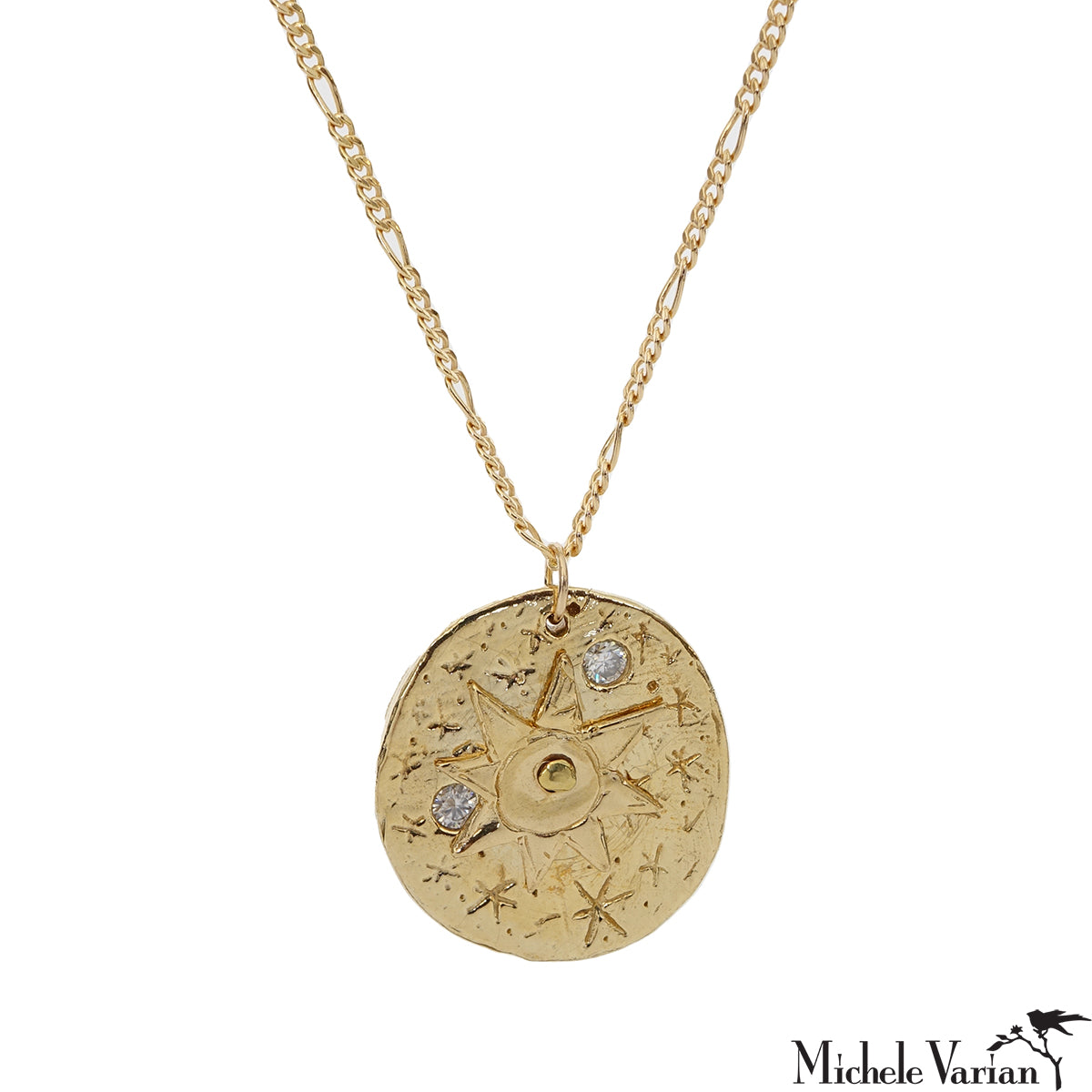 Brass Universe Necklace - Elegant Zodiac Pendant Jewelry for Women - Perfect for Daily Wear, Gifts & Special Occasions