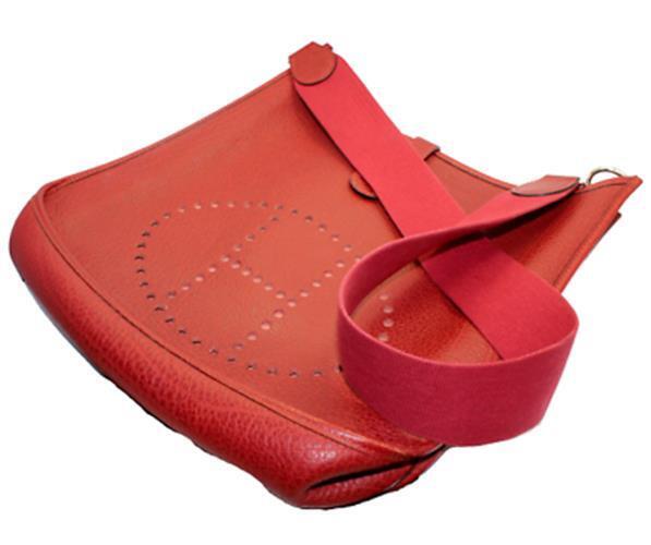 Authentic Hermes Evelyne GM Handbag in Brick Red Clemence Leather - Luxury Tote for Women, Perfect for Work, Travel & Everyday Use