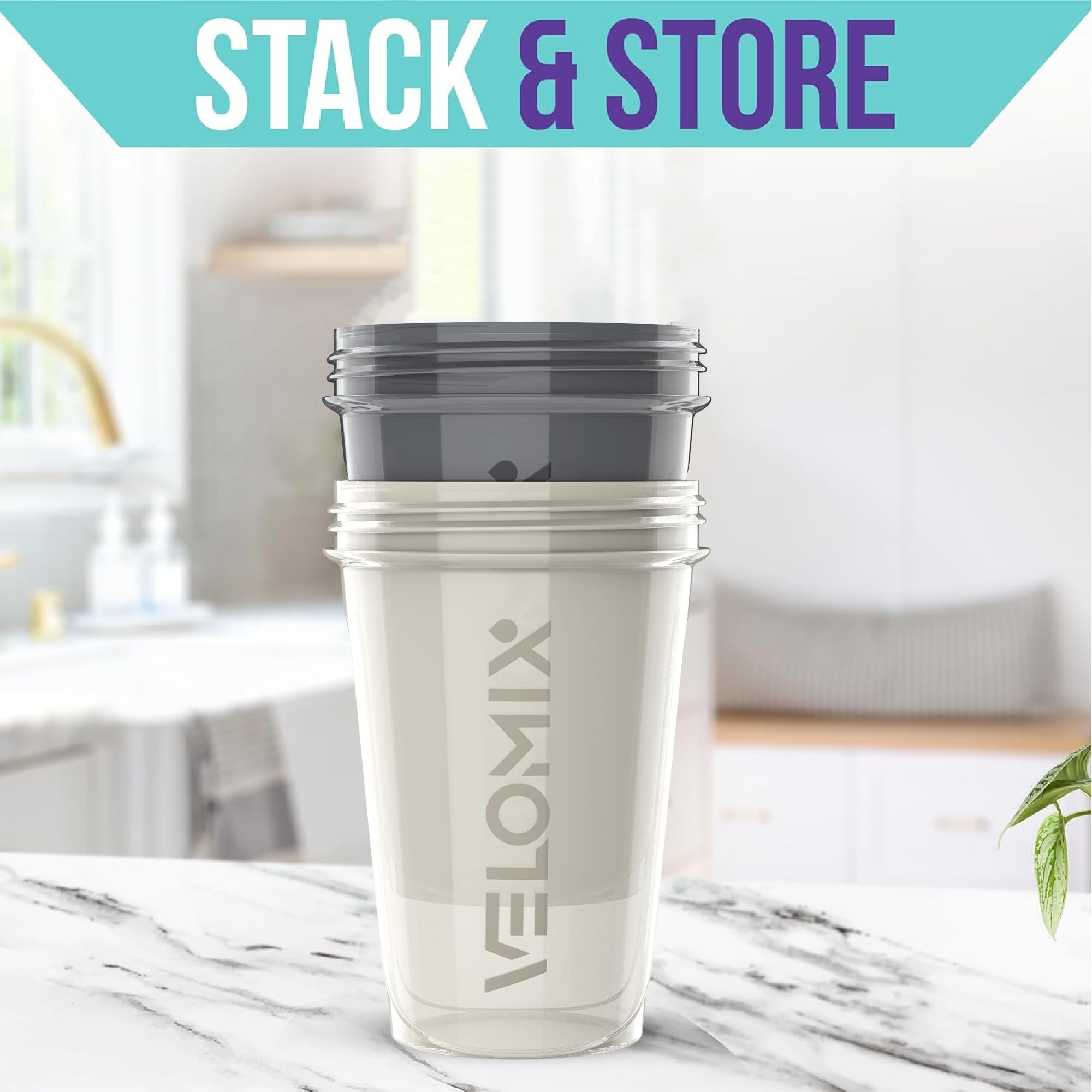 2 Pack 20 oz Protein Shaker Bottles with Wire Whisk - Leak Proof Mixing Cups for Protein Powder, Pre Workout & Post Workout Drinks - Perfect for Gym, Fitness & Bodybuilding - BPA Free Shaker Bottles for Smooth Blending