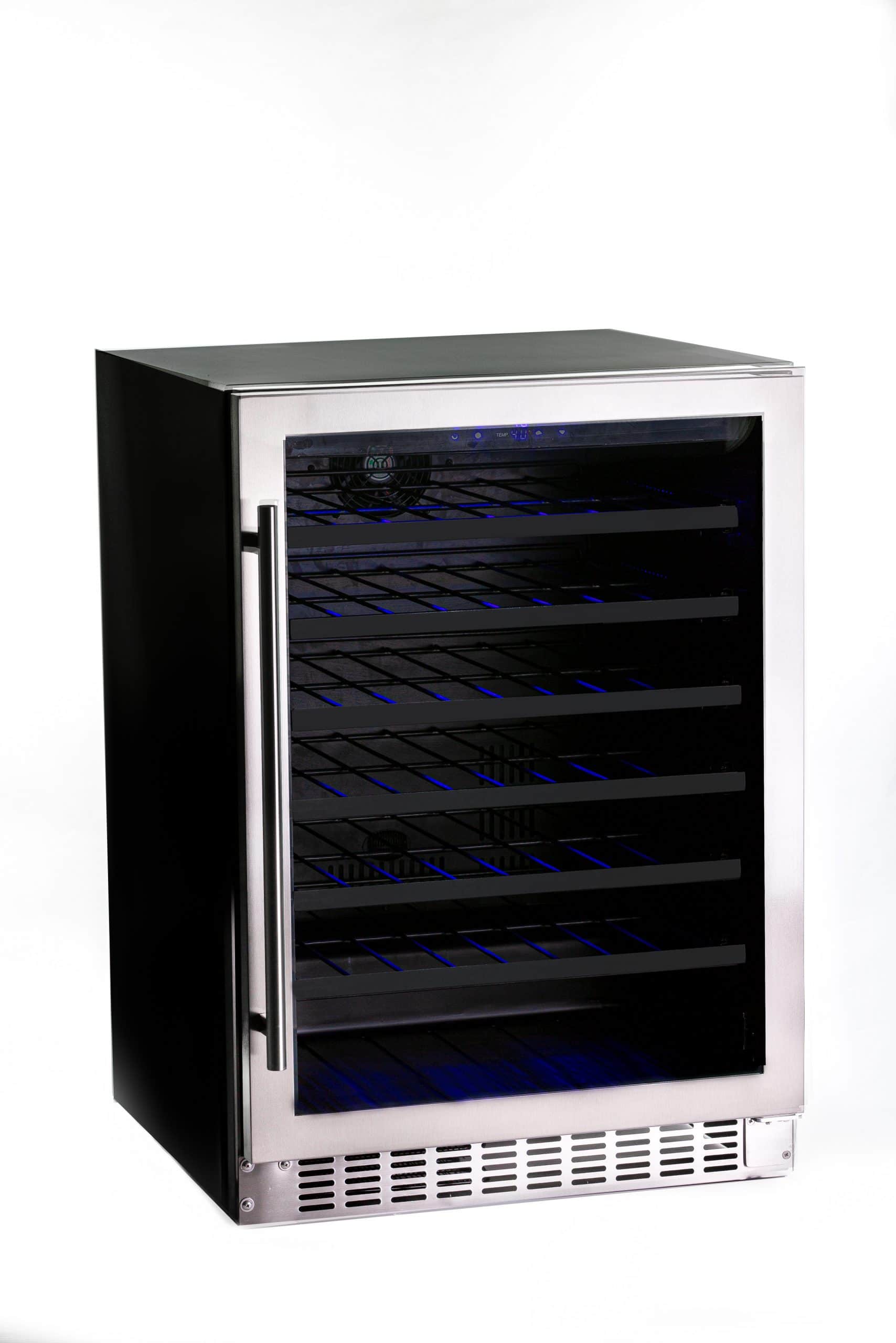 Azure Home Products A224WCS Wine Center 2.0 - 18 Bottle Dual Zone Wine Cooler Refrigerator with Digital Display, Perfect for Home Bars, Restaurants & Wine Cellars