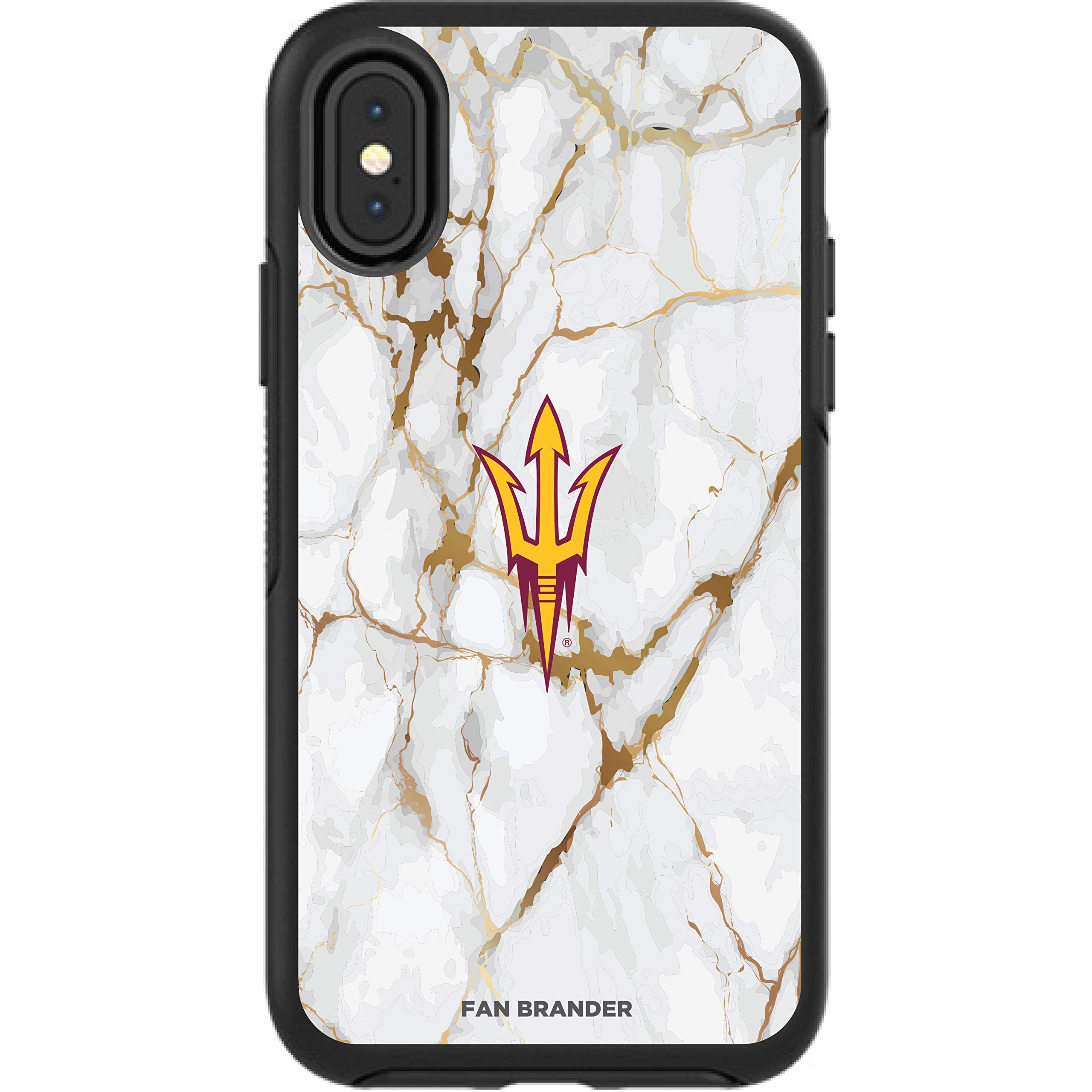 NCAA OtterBox Symmetry iPhone Case - White Marble Design for Apple iPhone | Perfect for School & Game Days
