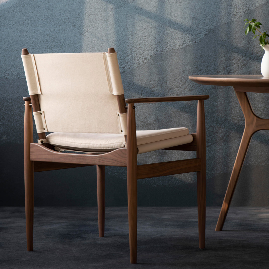Premium Journey Canvas Dining Armchair - Modern Comfortable Upholstered Side Chair for Kitchen, Dining Room & Office - Perfect for Home Decor & Entertaining