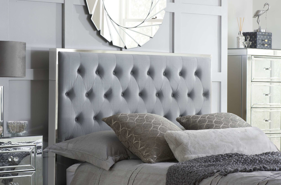 Carys Upholstered Fabric Bed Frame - Queen Size, Modern Platform Bed with Wooden Slats, Noise-Free Support - Perfect for Master Bedroom, Guest Room, or Apartment