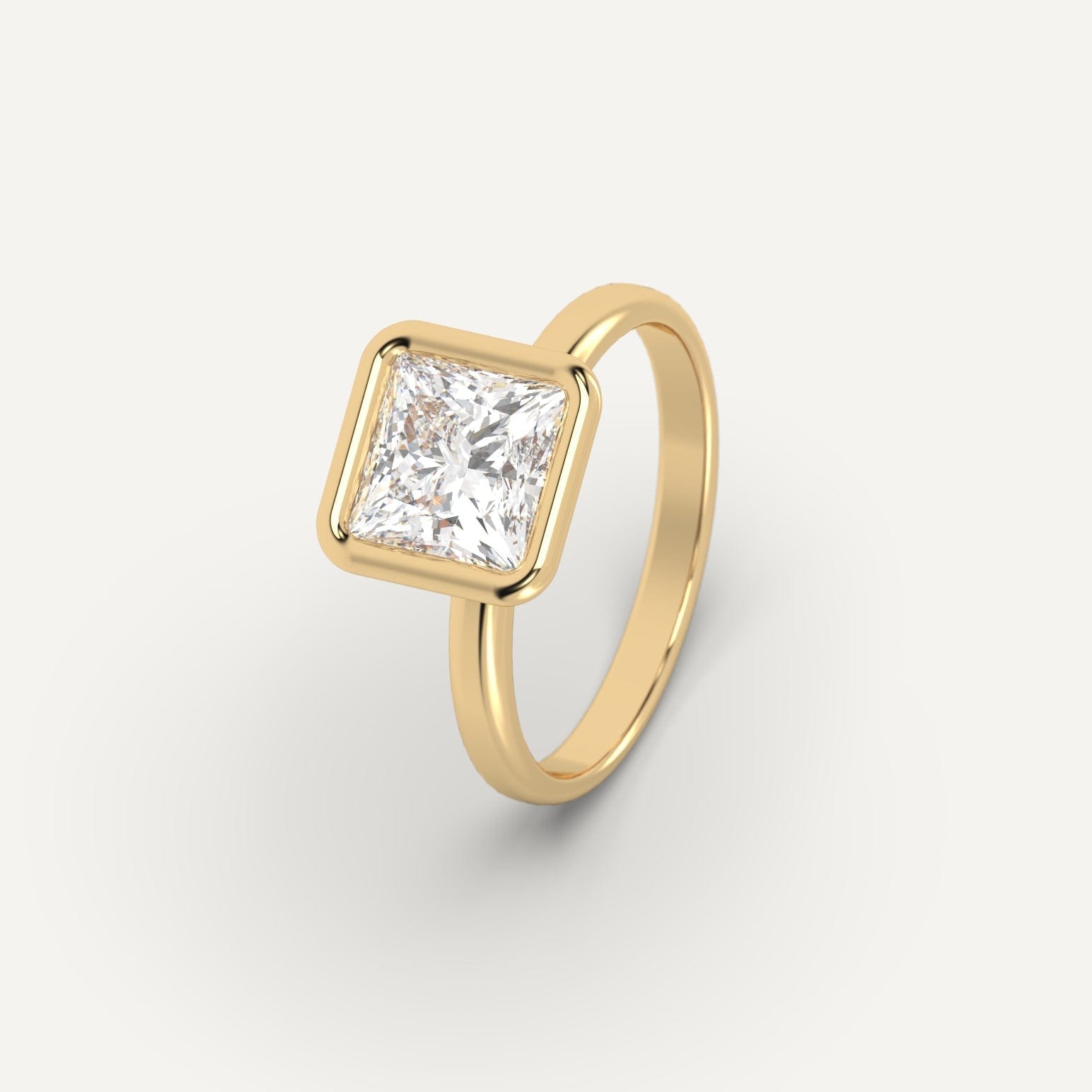 2 Carat Princess Cut Diamond Engagement Ring for Women - Elegant Solitaire Wedding Band, Perfect for Proposals, Anniversaries & Special Occasions