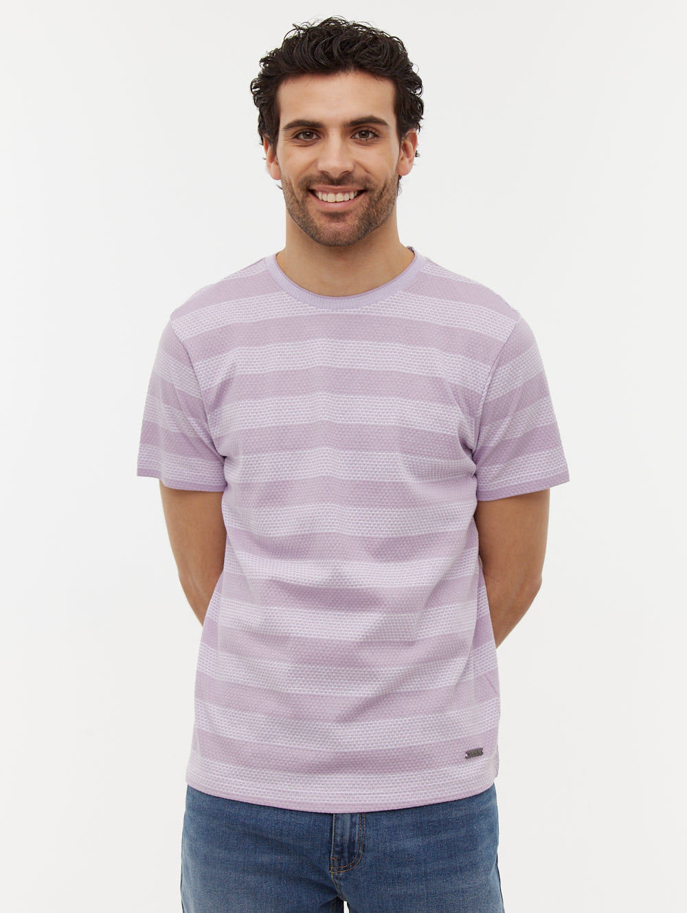 Pendari Block Stripe T-Shirt for Men - Casual Short Sleeve Cotton Tee for Everyday Wear, Street Style & Summer Outfits