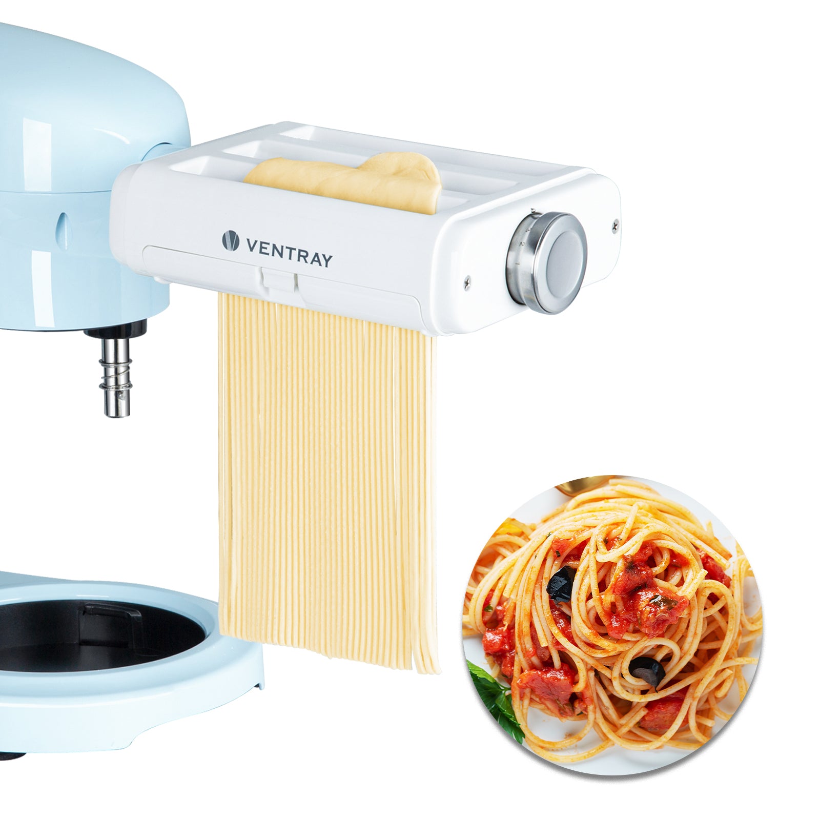 3-in-1 Pasta Maker Attachment for KitchenAid Stand Mixers - Make Spaghetti, Fettuccine & Lasagna Noodles at Home | Perfect for Italian Cooking & Homemade Pasta Lovers