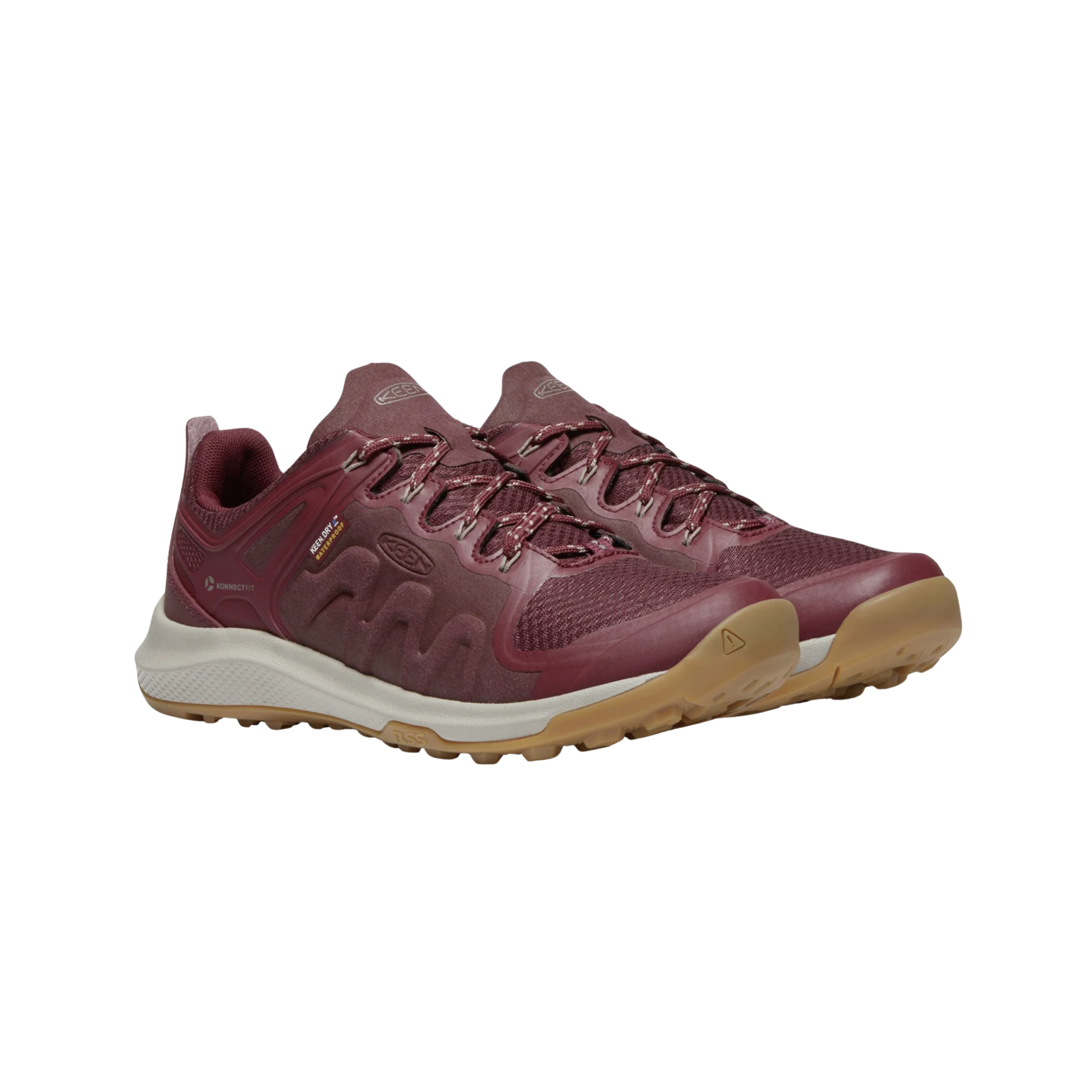 Women's Waterproof Hiking Shoes for Outdoor Adventures - Tawny Port/Satellite Color (Regular Width) | Perfect for Trail Running, Camping & Mountain Climbing