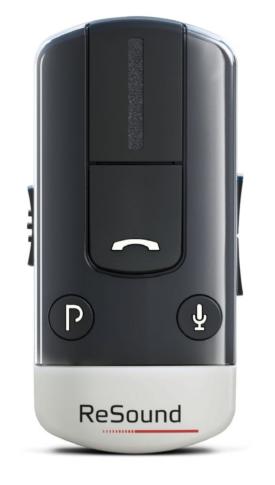 ReSound Unite Phone Clip+ - Wireless Bluetooth Streamer for Hearing Aids | Hands-Free Calls & Audio Streaming | Compatible with iPhone & Android | Home, Office & Outdoor Use