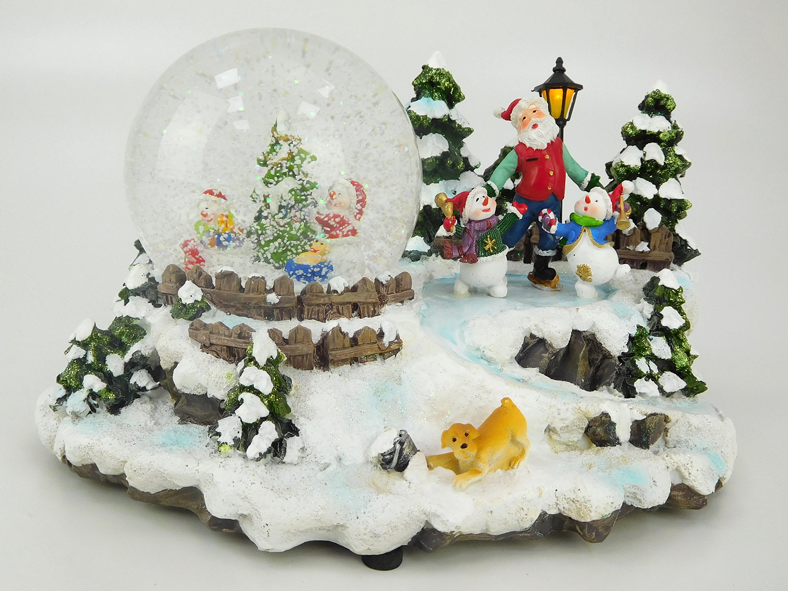 Christmas Concepts® 6.2 Inch Musical Water Globe Snow Globe with Color Changing LED Lights - Battery Operated Christmas Tree Ornament for Home Decor, Gift, and Holiday Festivities