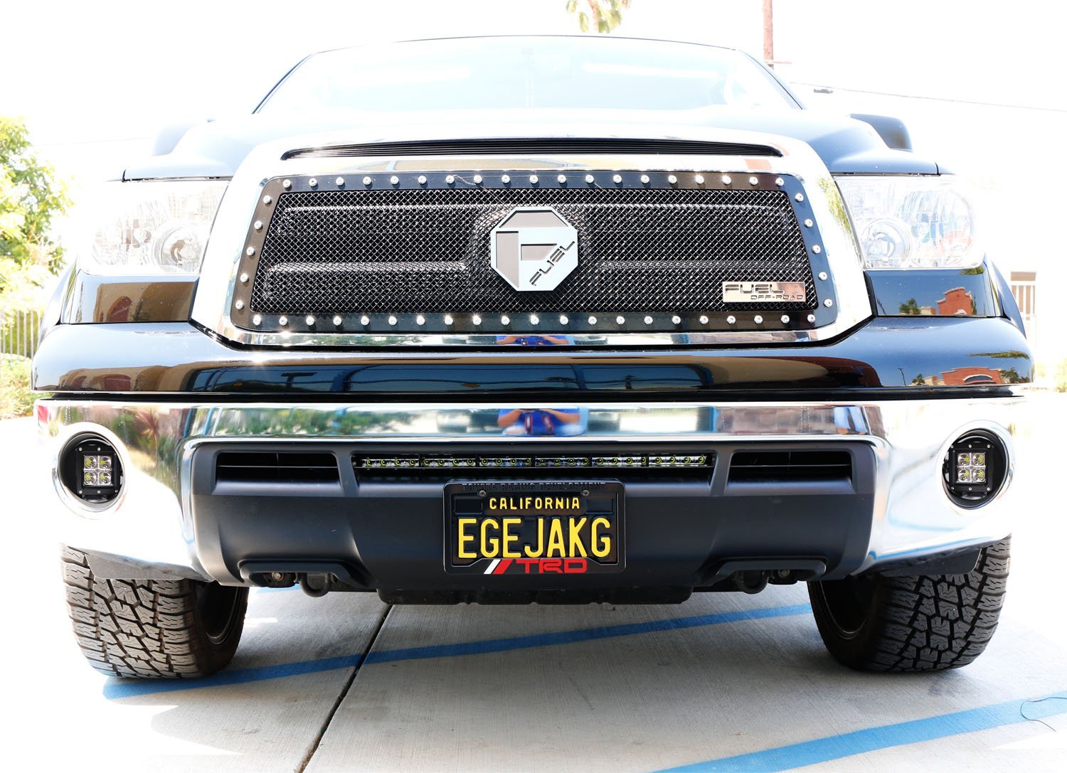 40W CREE LED Pods with Fog Lights & Bezel Covers - Complete Wiring Kit for 2007-2013 Toyota Tundra - Perfect for Off-Roading, Night Driving & Truck Customization
