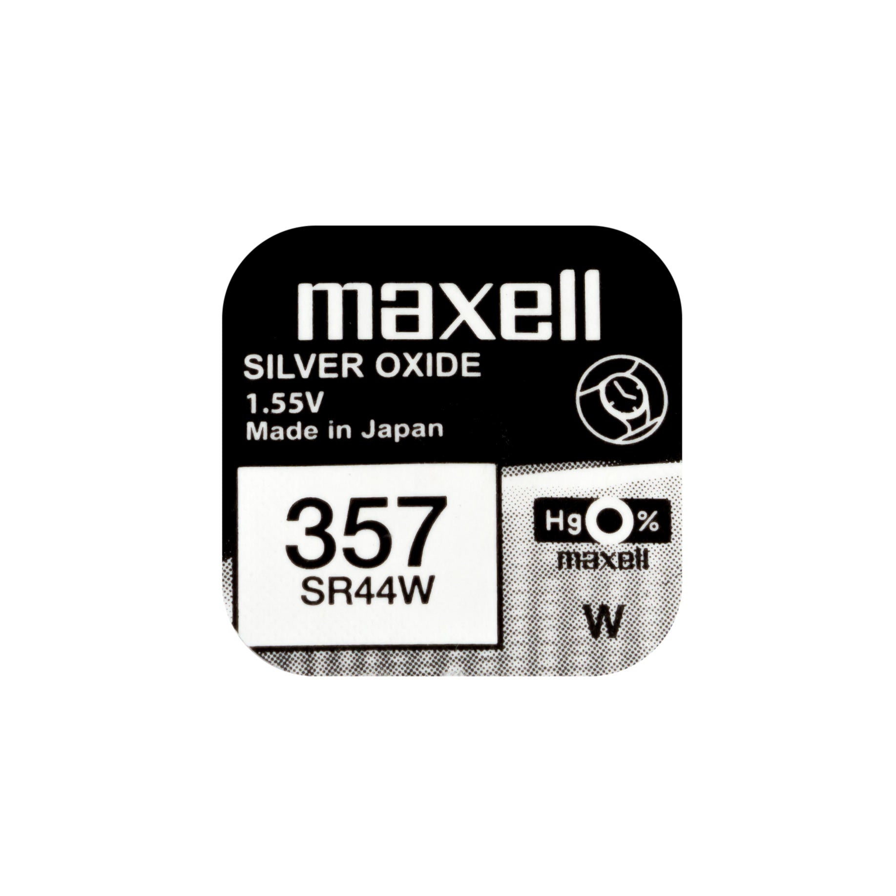 Maxell SR44W (S76, 357) 1.55V Silver Oxide Button Cell Batteries - Perfect for Watches, Calculators & Small Electronics