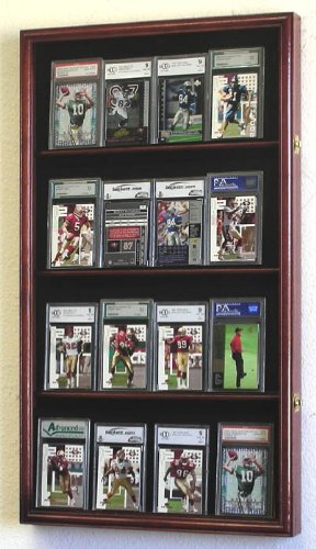 Premium Graded Sports & Collectible Card Display Case - Black | Wall Mountable & Stackable for Home, Office, or Store Showcase