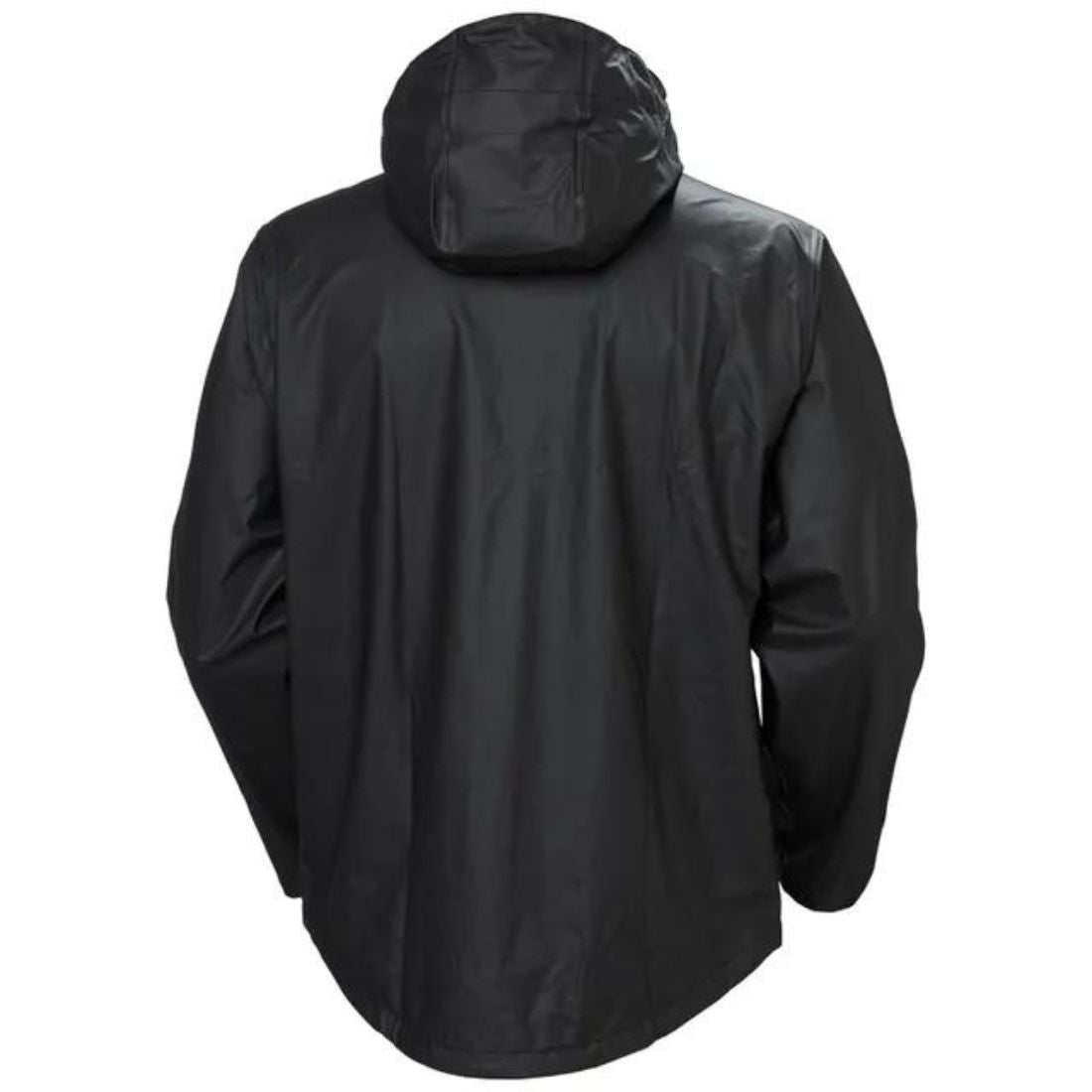 Helly Hansen Men's Voss Waterproof Work Rain Jacket - Heavy Duty Outdoor Shell for Construction, Hiking & Bad Weather (Black)