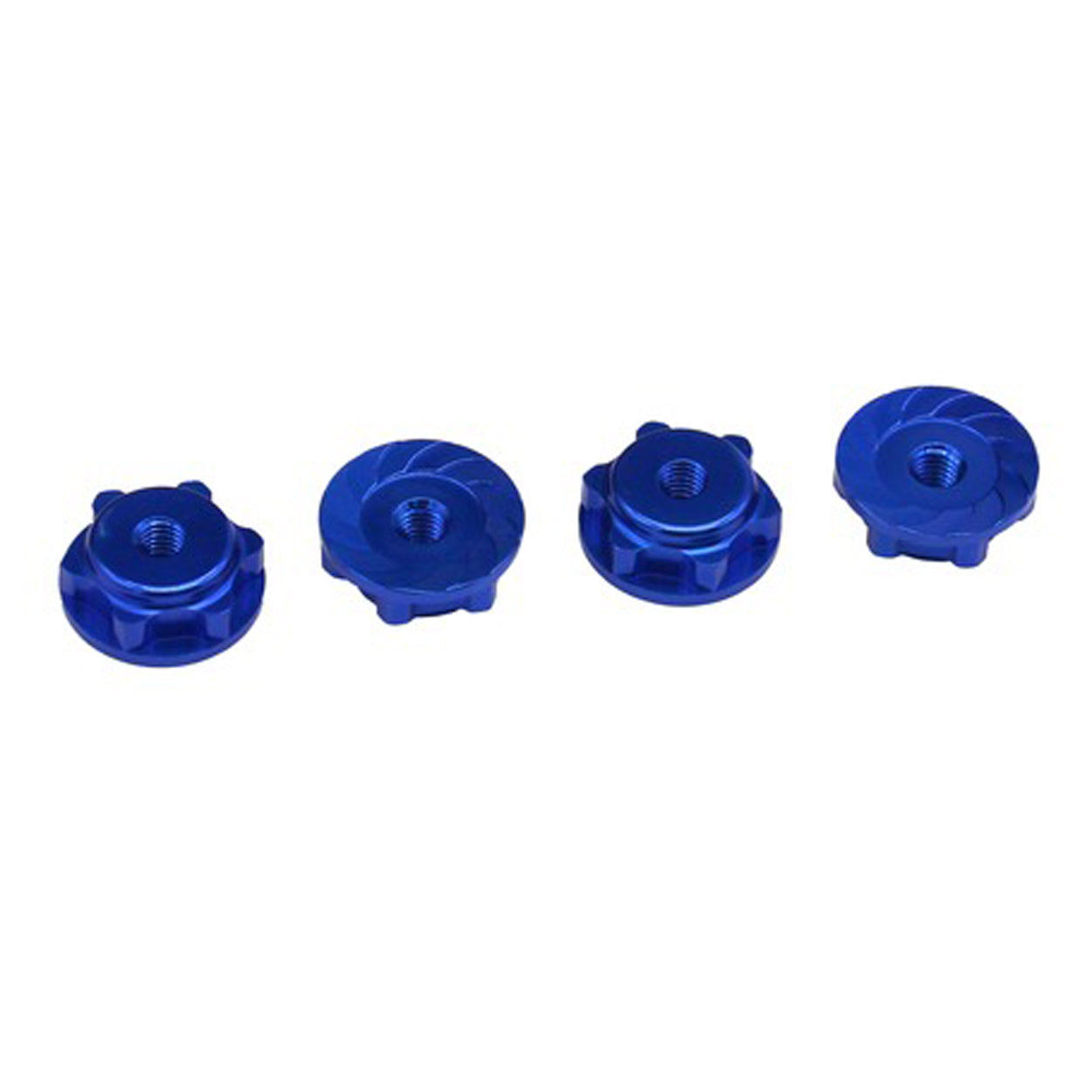 17mm Serrated Wheel Nuts - Blue Alloy Lug Nuts for Cars, Trucks & SUVs - Anti-Theft & Secure Fit - Perfect for Off-Roading & Performance Vehicles
