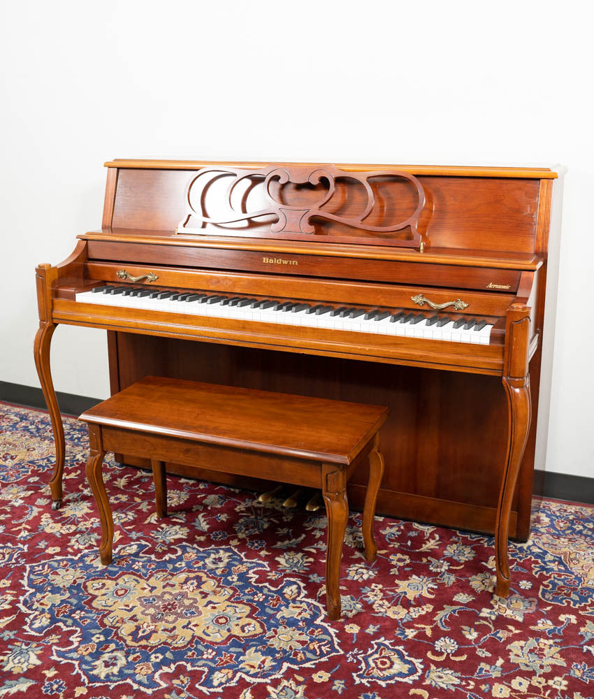 Baldwin 2076 Upright Piano in Satin Walnut Finish - Premium Acoustic Piano for Home, Studio & Church | Perfect for Beginners & Professional Pianists